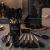 [33pcs Silicone Kitchen Utensil Set With Holder] Heat Resistant Non-Stick Cooking Tools, Kitchen Additions Set, Includes Whisk Tong Spatula, Dishwasher Cookware For Baking Frying Cooking, Ideal For Home Kitchen And Cooking Lovers